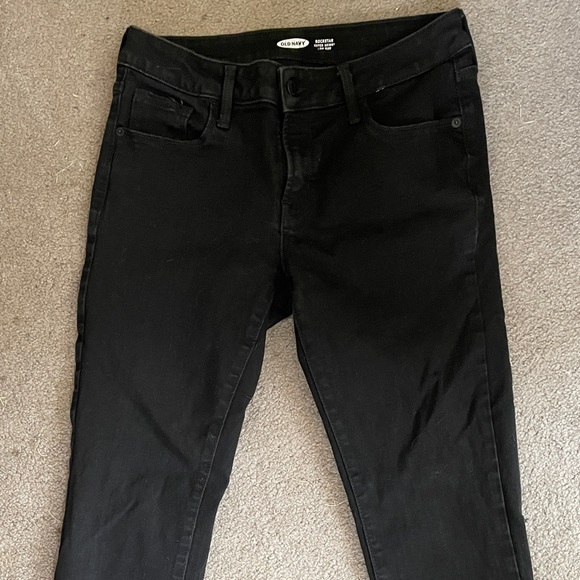 Old Navy Rockstar Super Skinny Lowrise Black - Picture 1 of 4